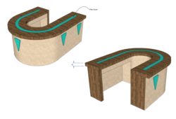 rendering of bar using Light Tape in Backyard Bar Wars