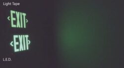 LED shining next to LightTape, creating a strong glare